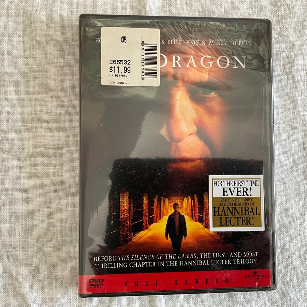 Red Dragon DVD Collectors Edition Anthony Hopkins‎ Hannibal Lecter Full NEW